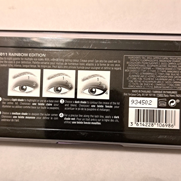 Rimmel Magnif'eyes Rainbow Edition 011 Eyeshadow 12 Color Palette NWT - Picture 3 of 3